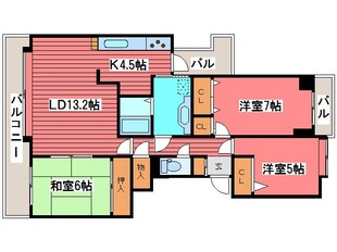 グランアビテ福住の物件間取画像